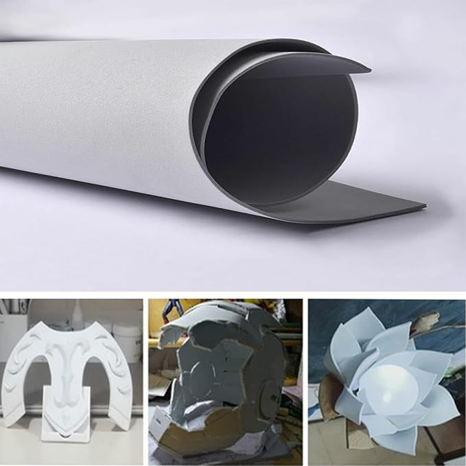 Labzhang Grey EVA Foam Cosplay, 1 Piece of 4mm Craft Foam, Cosplay Foam - Image 4