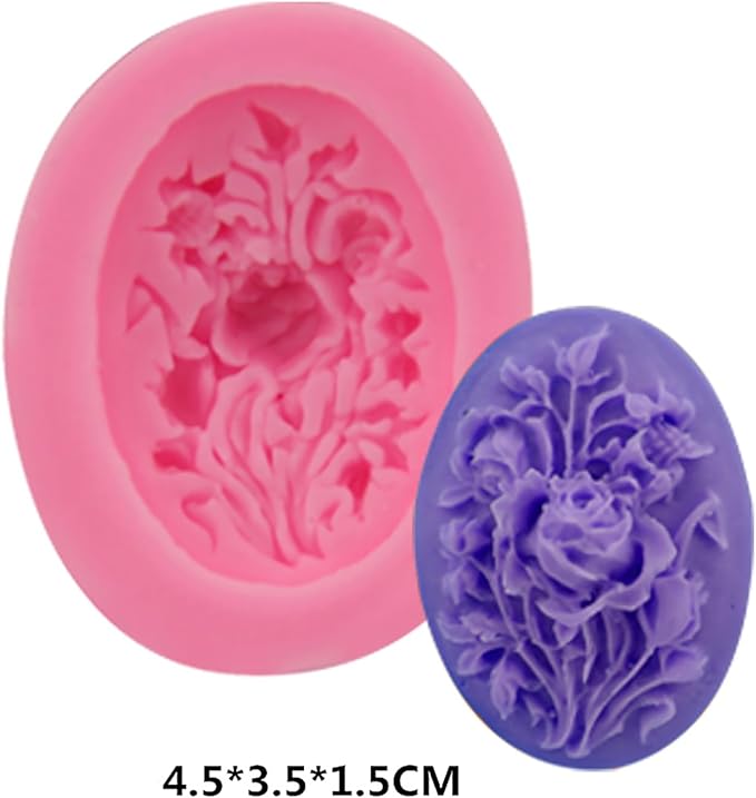6 Pack Flower Mold: Peony, Sunflower Resin Casting Molds - Image 4
