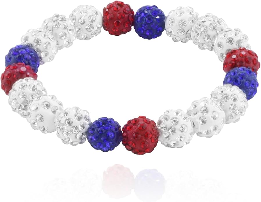 Baseball Bracelet for Women Men Baseball Mom Accessories Essentials Stuff Sparking Bead Bracelet Jewelry Baseballs Sport Fan Bracelet for Sports Game Team