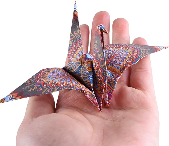 Origami Paper Kit 50 Sheets 70GSM 6 Inch Square Double Sided Color 50 Vivid - Image 5