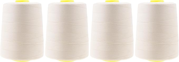 Mandala Crafts 4 Pack of Serger Threads Cones Spools by MandalaCrafts
