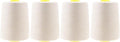 Mandala Crafts 4 Pack of Serger Threads Cones Spools by MandalaCrafts