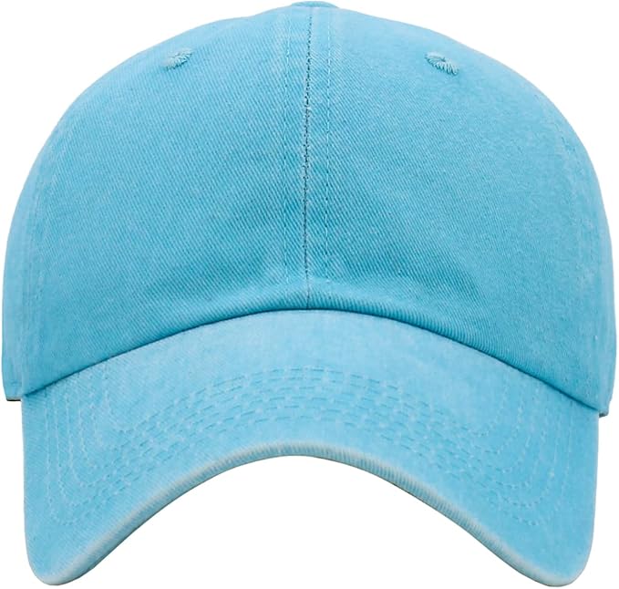 KBETHOS Classic Unisex Cotton Adjustable Low Crown Baseball Cap – Plain Dad Hat