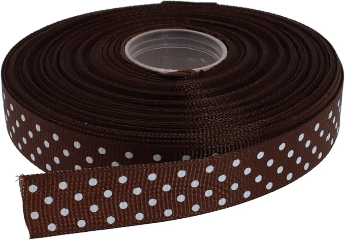Polka Dot Grosgrain Ribbon 25 Yard Each Roll 100% Polyester by Unknown