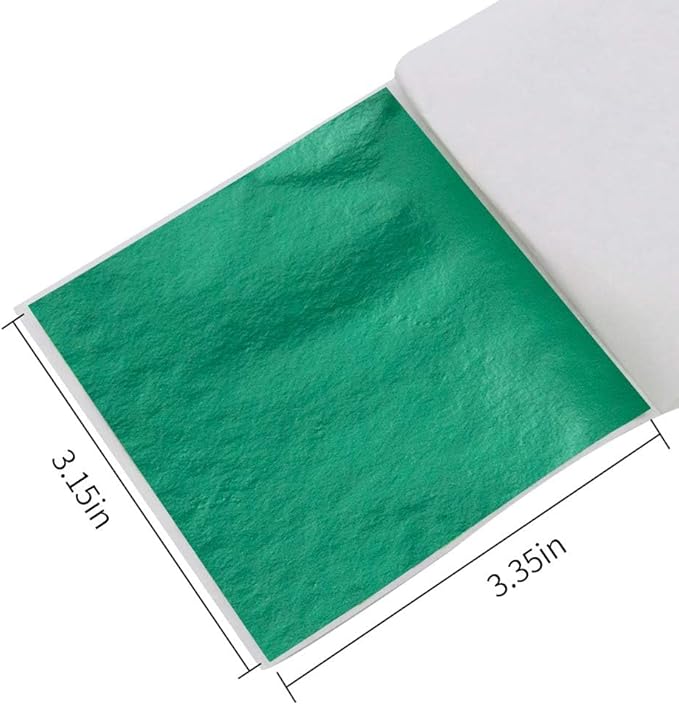 KINNO Gold Leaf Sheets, 600 Pieces Multipurpose 6 Colors Gilding Paper Leaf - Image 4