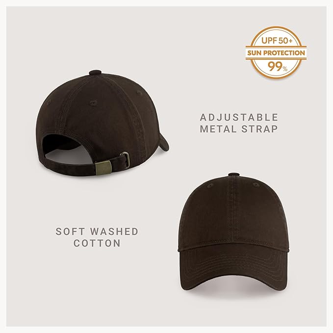 CHOK.LIDS Everyday Premium Dad Hat Unisex Cotton Baseball Cap for Men and Women Adjustable Lightweight Polo Style Curved Brim