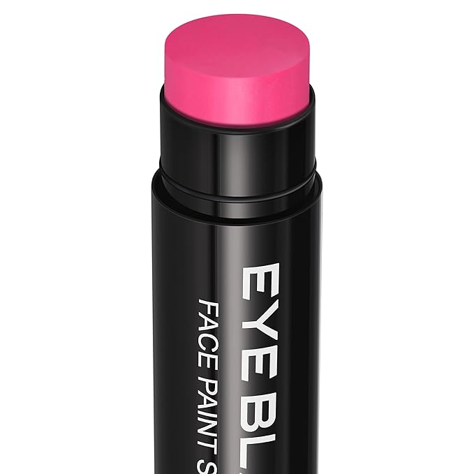HOT PINK EYE BLACK STICK, Anti-Glare Eyeblack For Baseball Football Softball Lacrosse Hockey, Sweat-Proof Eye Black Grease Paint, Smooth & Long Lasting, Rich Full Coverage Color