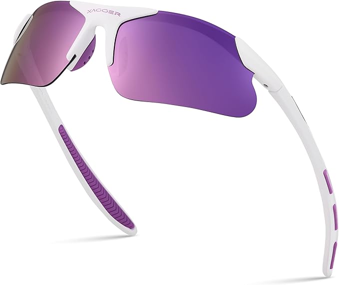 Xagger Kids Youth Polarized Sports Sunglasses for Boys Girls Baseball Softball Glasses TR90 Frame