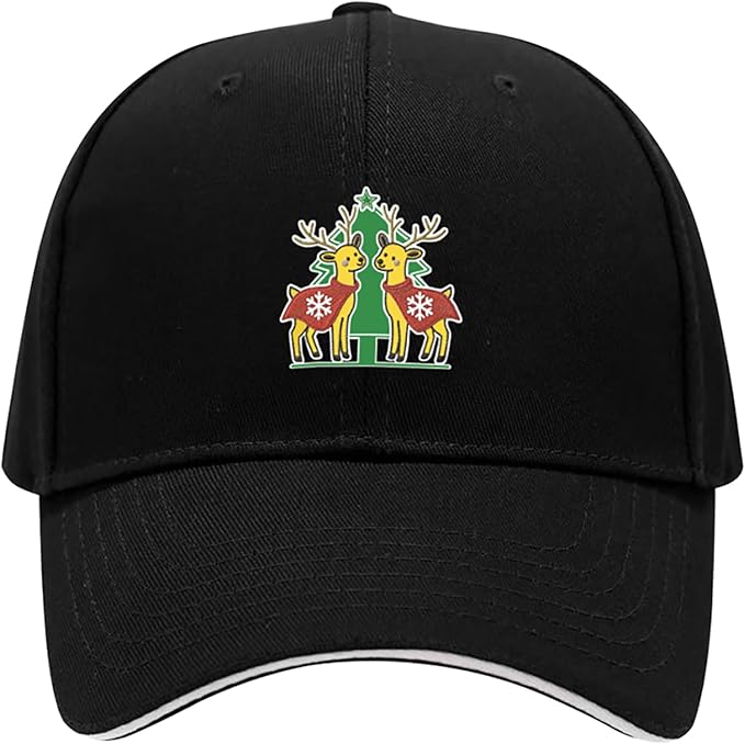 Embroidered Baseball Cap for Men Women, Breathable Cotton Adjustable Hat, Various Patterns for Casual Daily Outfits
