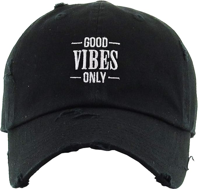 Rose Flowers Love Good Vibes Men Women Dad Hat Baseball Cap Adjustable Unisex