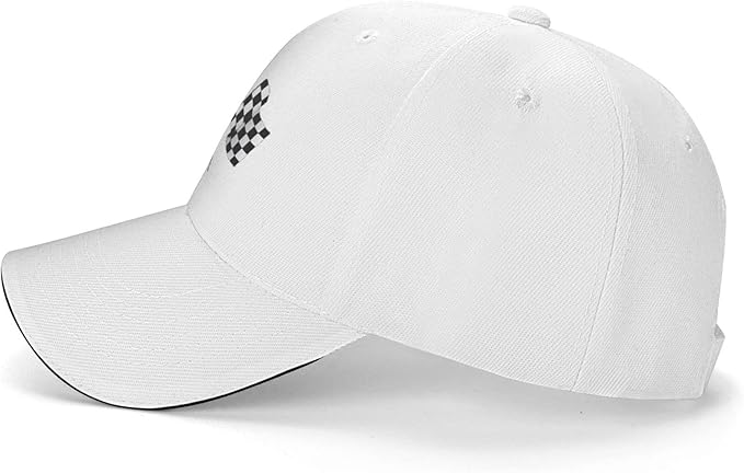 Waldeal Men's Baseball Caps Checkered Flags Race Car Flag Pole Adjustable Dad Hat
