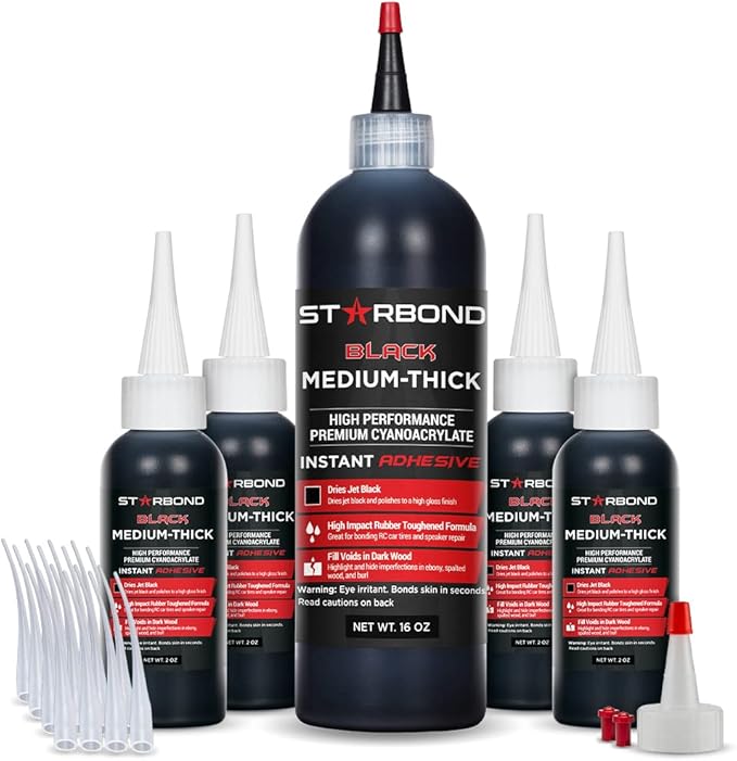 Premium Grade Cyanoacrylate Super Glue by STARBOND - 16 OZ Complete Refill KIT by STARBOND