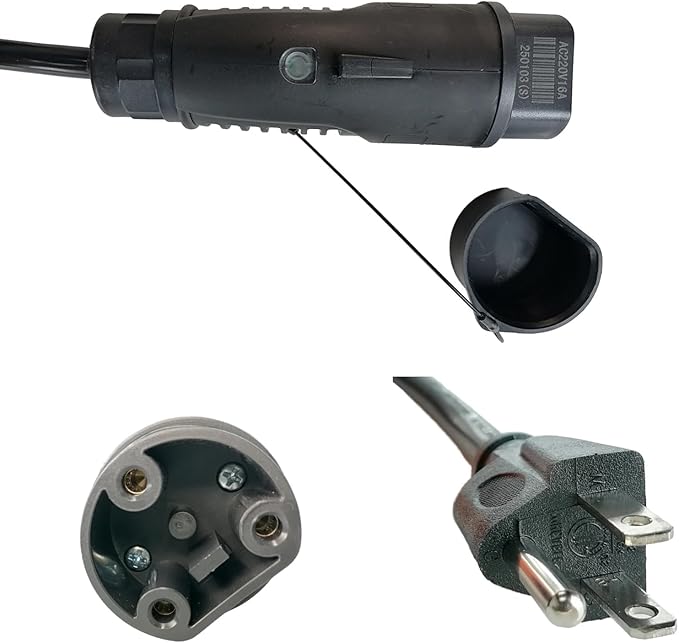 ETL Listed Y-30 Golf Cart Charging Power Cord for Coleman DR48V & Kandi AGM Kruiser 4P EV, 14 AWG Heavy Duty Charge Cable, Black 16.4 ft