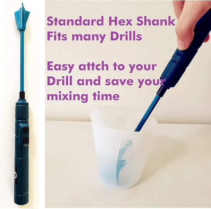 Resin Mixer Paddles, Reusable Paint Mixer - Image 3
