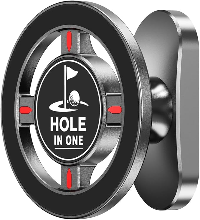 All-Metal Magnetic Golf Cart Phone Holder for iPhone/Samsung/Google, Tool-Free Golf Accessories, Golf Gifts for Men Golfers Dad Husband, Golf Cart Accessories for EZGO/Club Car/Yamaha Golf Cart