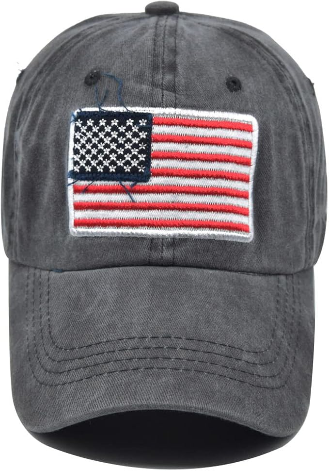 USA Flag Baseball Cap American Patriotic Trucker Hat Father Dad Mother Mom Adjustable Sportswear Hat for Men Women Adults