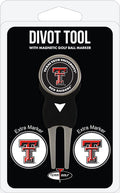 Team Golf NCAA Divot Tool with 3 Golf Ball Markers Pack, Markers are Removable Magnetic Double-Sided Enamel