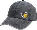 Heart Pickleball Gifts for Women Men, Responsibly Cotton Embroidered Adjustable Pickle Ball Baseball Cap