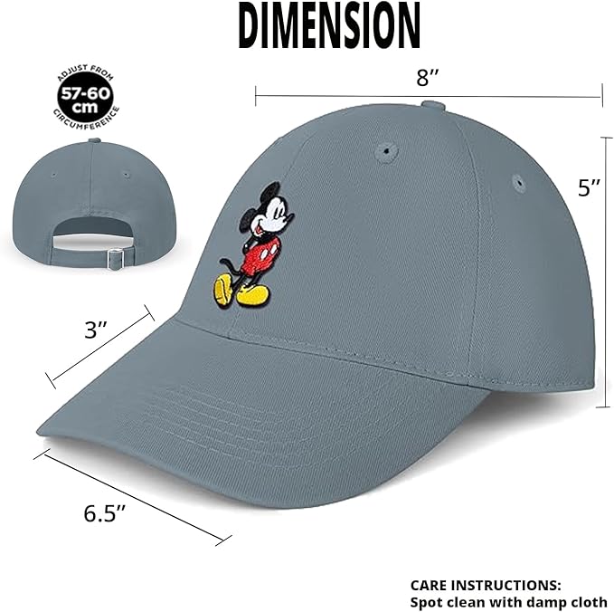 Disney Adult Baseball Cap, Mickey Mouse Adjustable Dad Hat