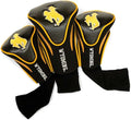 Team Golf NCAA Florida Gators Contour Golf Club Headcovers (3 Count) Numbered 1, 3, & X, Fits Oversized Drivers, Utility, Rescue & Fairway Clubs, Velour Lined for Extra Club Protection
