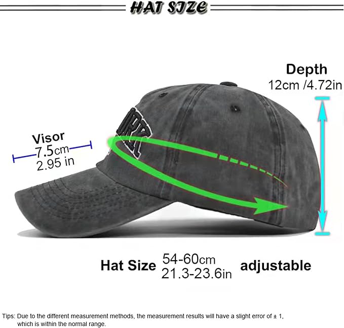 Baseball Hat New-York Distressed-Adjustable-Strapback - Washed Twill Dad Hat Unisex