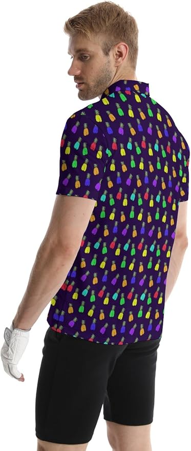 Mens Golf Shirts Golf Polo Shirts for Men Short Sleeve Polo Shirts Golf Gifts