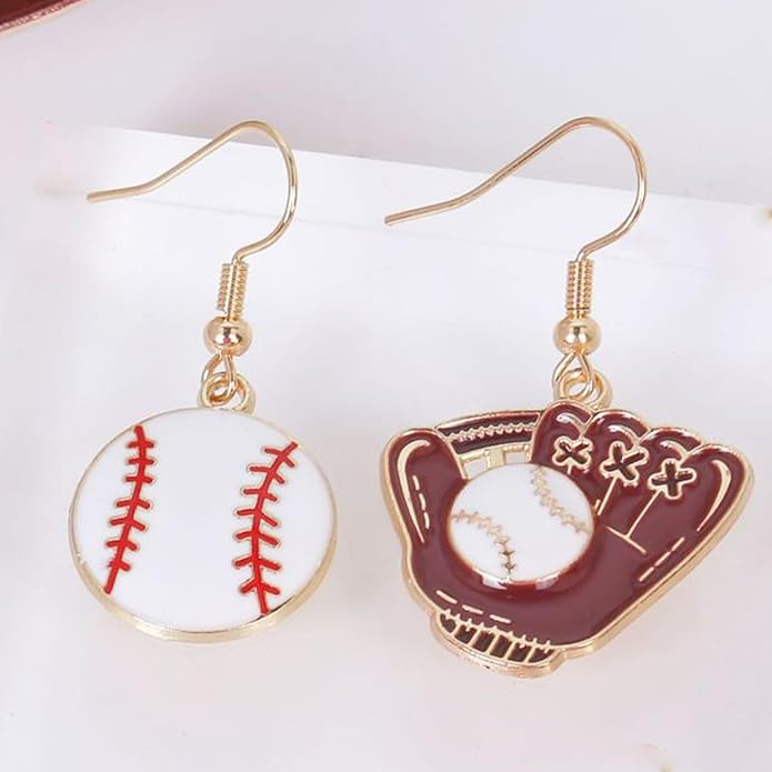 Baseball Earrings for Women Baseball Mom Accessories Essentials Game Day Fan Gifts Lightweight Sports Stud Earrings Jewelry Game Day Shirts Women