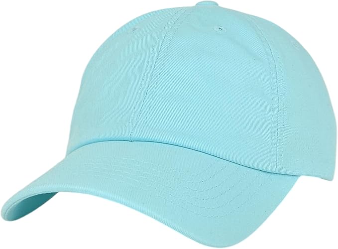 Classic Dad Hat Cotton, Low-Profile Plain Baseball Cap, Adjustable, Breathable and Packable