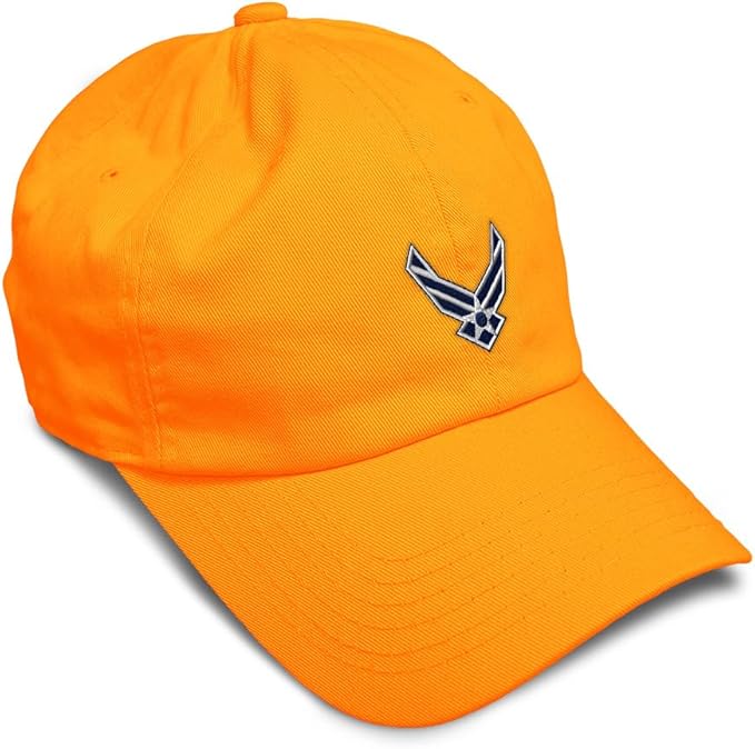 Speedy Pros Soft Baseball Hat Embroidered Dad Hat Air Force Emblem Embroidery Men & Ladies Baseball Cap Cotton