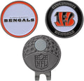 Team Golf NFL Golf Cap Clip with 2 Removable Double-Sided Enamel Magnetic Ball Markers, Attaches Easily to Hats