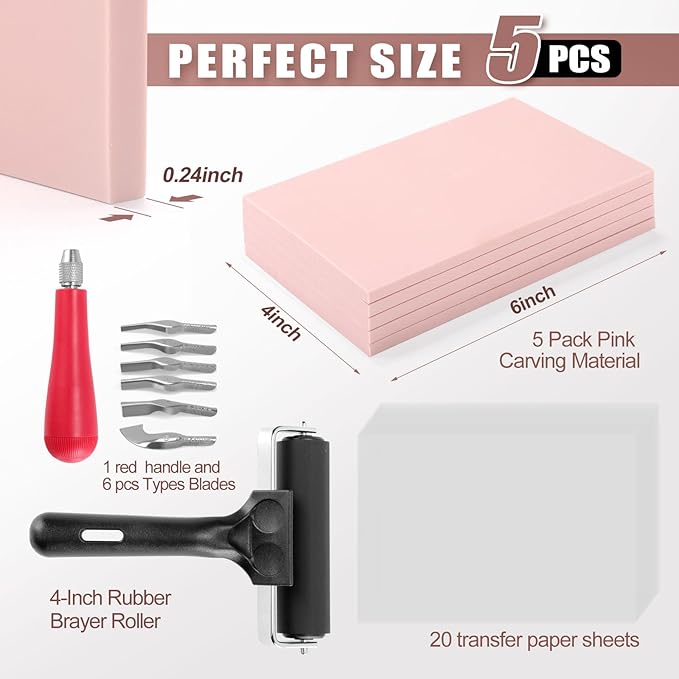 Linocut Kit for Printmaking - Image 3
