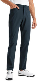 CRZ YOGA All Day Comfy 5-Pocket Golf Pants for Men - 28"/30"/32"/34" Quick Dry Lightweight Casual Work Stretch Trousers