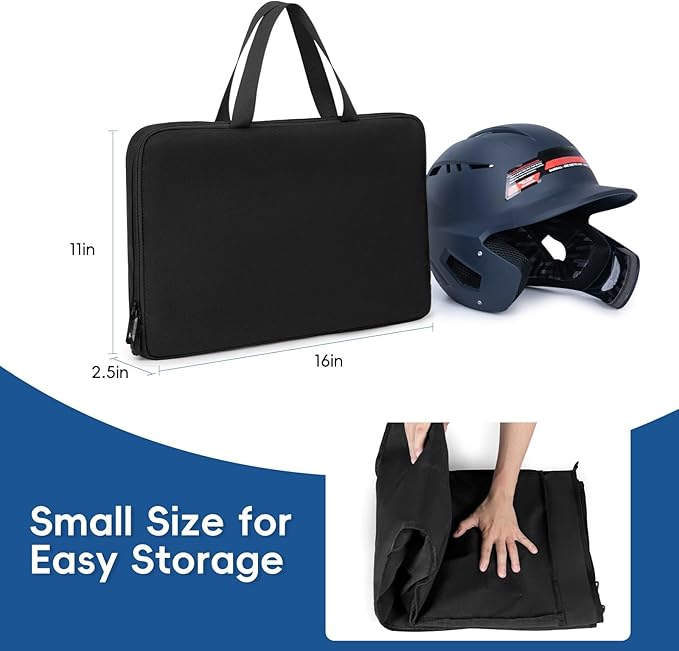 KAVIGOR Baseball/Softball Dugout Organizer - 15+ Helmet & Glove Storage Bag, Military-Grade 900D Fabric & 6 Reinforced Steel Hooks