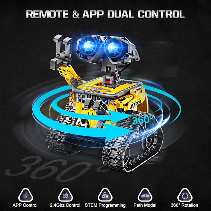 HOGOKIDS Robot Building Toys for Kids - 5 in 1 Remote & APP Controlled Building - Image 5