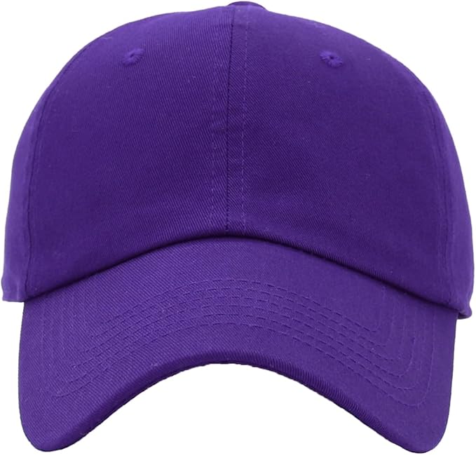 KBETHOS Classic Unisex Cotton Adjustable Low Crown Baseball Cap – Plain Dad Hat