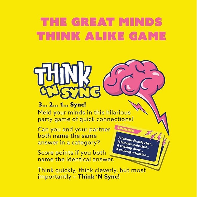 Gamewright - Think 'N Sync - Fast-Paced Party Card Game - Image 5
