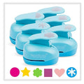 6 Craft Hole Punch Shapes 1 Inch Paper Punches by BearBoss