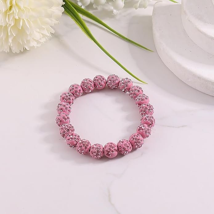 Baseball Bracelet for Women Men Baseball Mom Accessories Essentials Stuff Sparking Bead Bracelet Jewelry Baseballs Sport Fan Bracelet for Sports Game Team