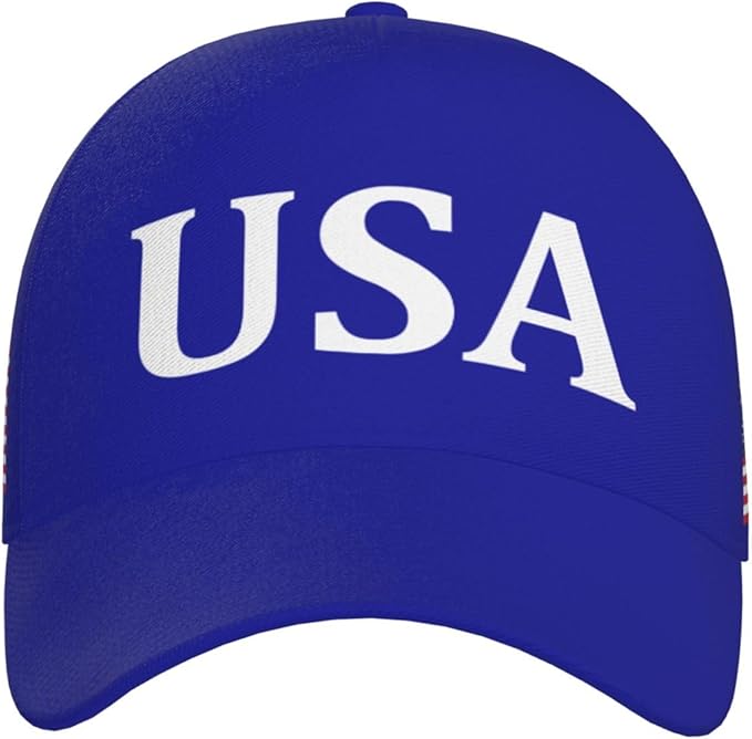 USA Flag Baseball Cap American Patriotic Trucker Hat Father Dad Mother Mom Adjustable Sportswear Hat for Men Women Adults