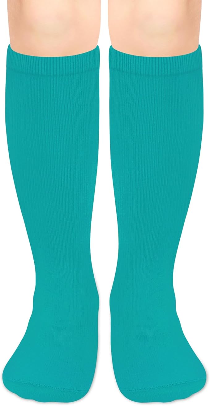 Olreco 1 Pack Toddler Kids Youth Soccer Socks Girls Boys Baseball Socks Youth Knee High Softball Football Accessories Cotton