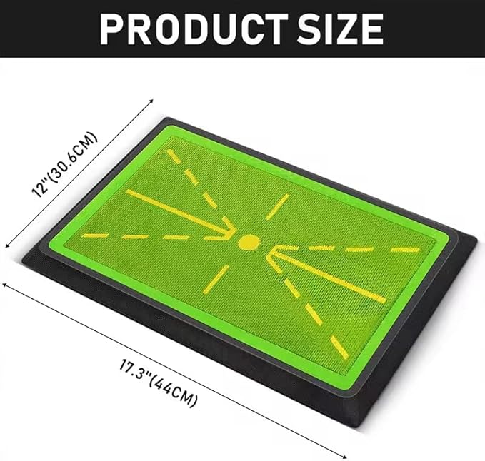 Golf Practice Mats, Golf Hitting Swing Path Mats Feedback with Non-Slip Rubber Backing, Swing Training Accessories