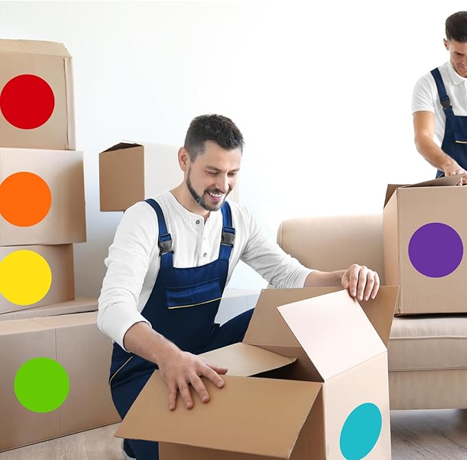 STARLIBOO 6" Round Large Colored Stickers Labels, Dots Circles Stickers - Image 5