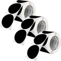 Perco Black 3-Inch Round Circle Dot Sticker Labels by Perco