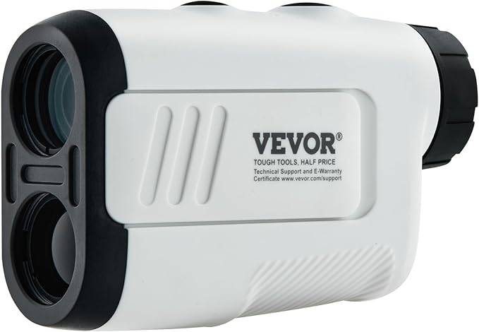 VEVOR Golf Rangefinder, Laser Golfing Hunting Range Finder, 6X Magnification Distance Measuring, Golfing Accessory with High-Precision Flag Lock, Slope Switch, Continuous Scan, and Batteries