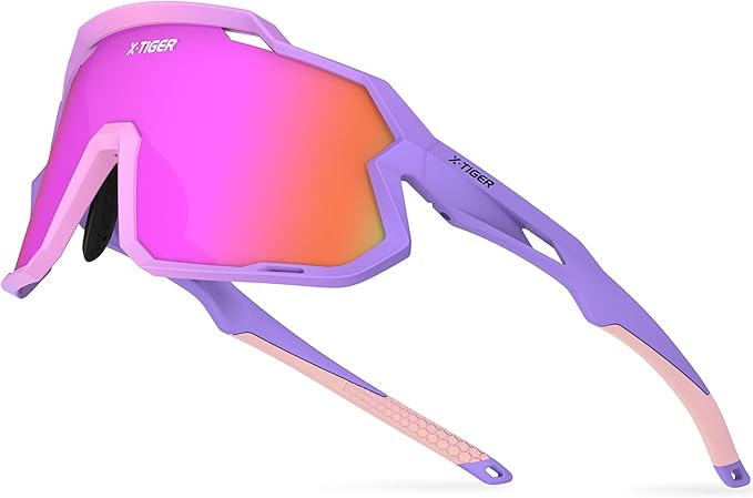 X-TIGER Kids Sunglasses Polarized Youth Baseball Sunglasses for 8-14 boys girls UV400 Sports Softball Cycling Glasses