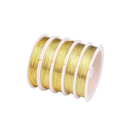 Gold Copper Wire 0.4mm Bead Cord - Image 3