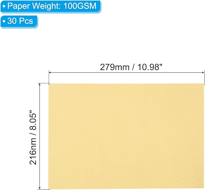 PATIKIL 30 Sheets Vellum Paper 8.5x11inches, Printable Translucent Paper 100GSM - Image 2