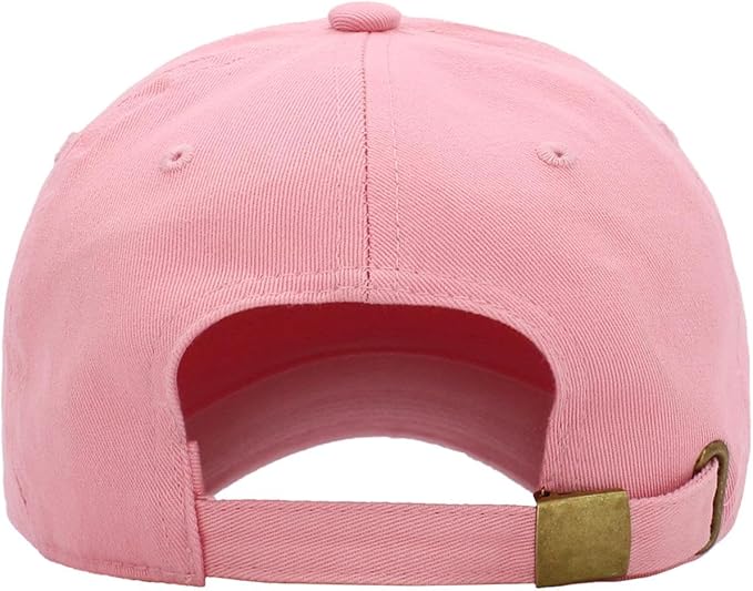 KBETHOS Classic Unisex Cotton Adjustable Low Crown Baseball Cap – Plain Dad Hat