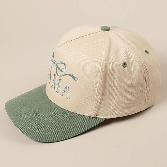 MIRMARU Two-Tone Vintage Canvas Trucker Hats for Men & Women, Adjustable Size Baseball Caps with Trendy Embroidered Design