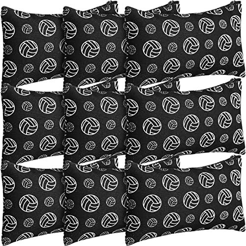 Eccliy 20 Pcs Volleyball Makeup Bags Bulk Sport Team Gifts Volleyball Cosmetic Bag Accessories for Women Toiletry Zipper Pouch Travel Canvas Gifts Stuff for Team Party Players